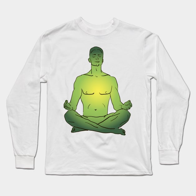 Yoga #8 Long Sleeve T-Shirt by Olga Berlet